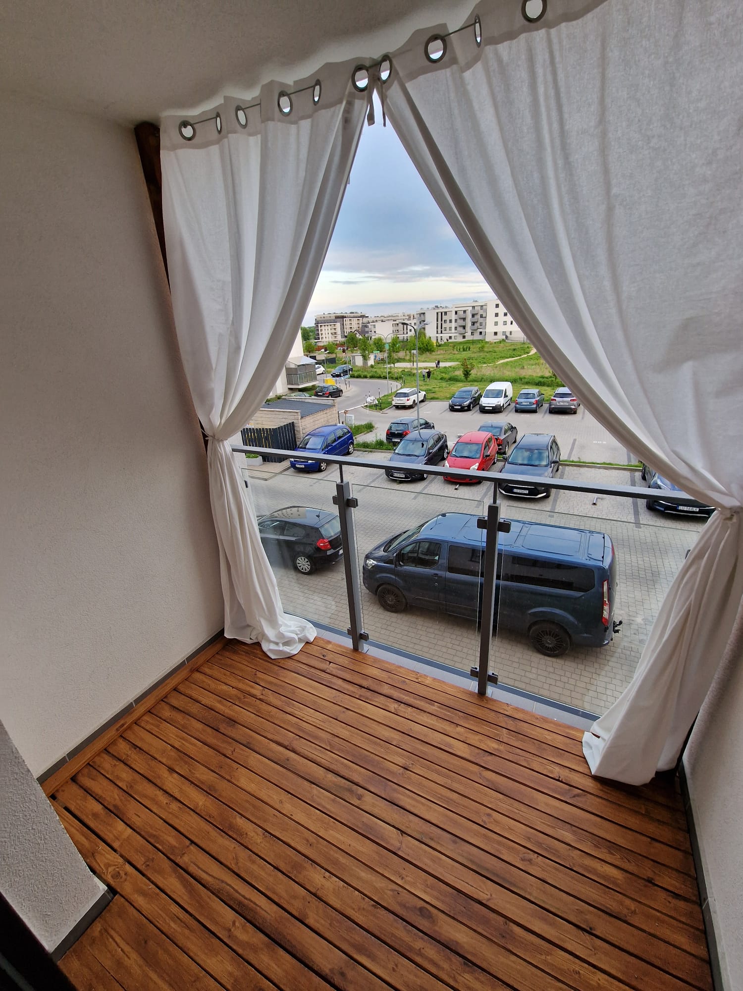 Drewniany Balkon