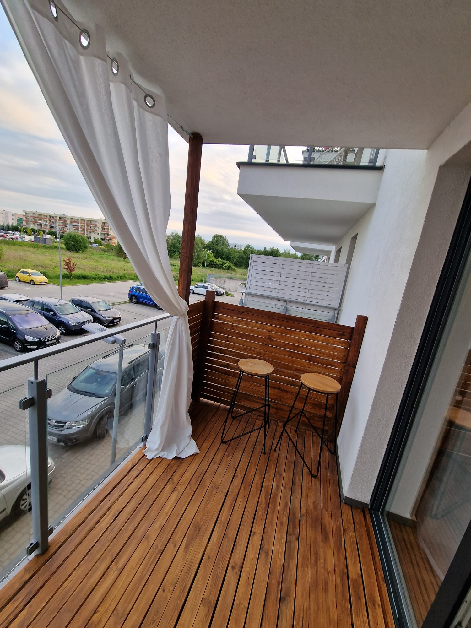 Zaslony balkon